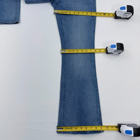 NWT American Eagle Luxe Stretch Kick Boot Jeans Women Medium Short Pull-On Denim - Picture 6 of 10